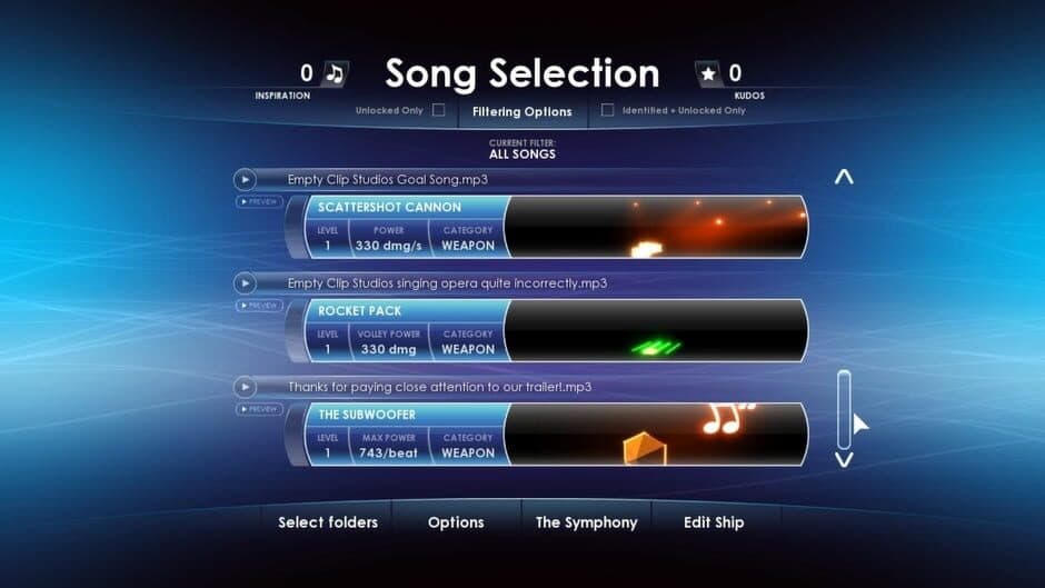 Symphony screenshot 2