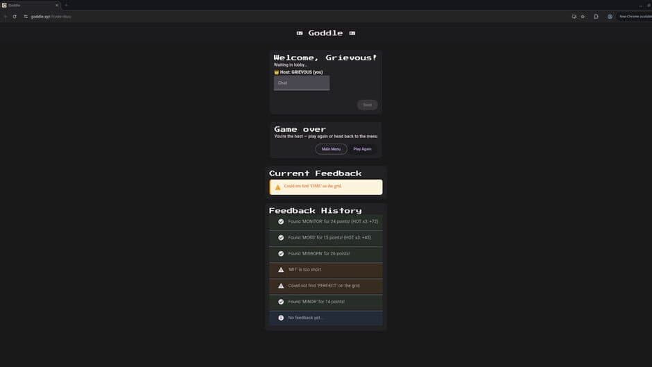 Goddle screenshot 2
