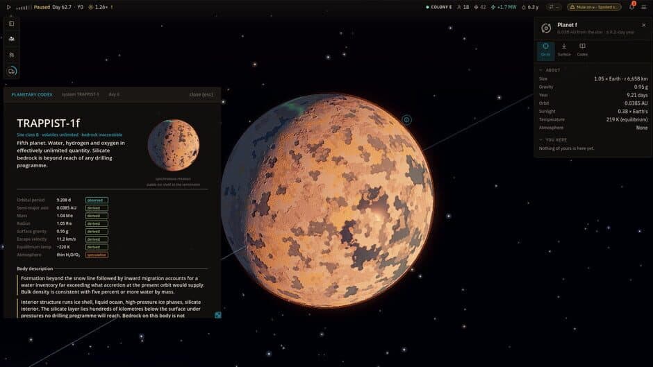 TRAPPIST-1 screenshot 2
