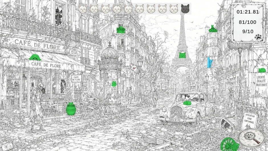 Zombie Mystery: 100 Hidden Cats screenshot 4