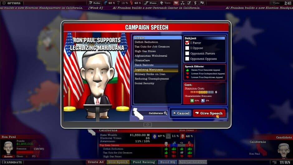 The Political Machine screenshot 2